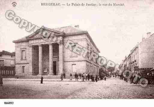 Ville de BERGERAC, carte postale ancienne