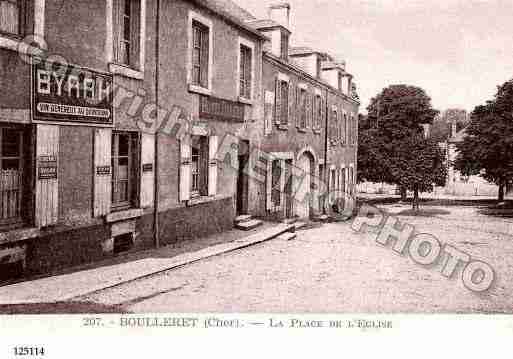 Ville de BOULLERET, carte postale ancienne