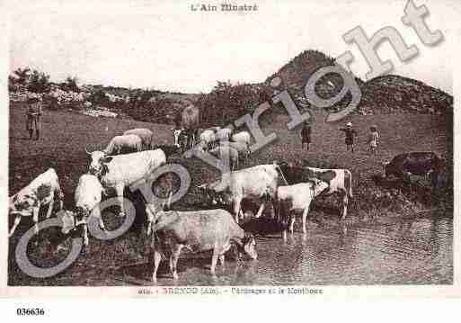 Ville de BRENOD, carte postale ancienne