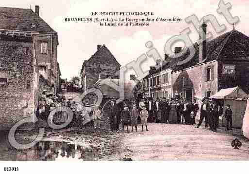 Ville de BRUNELLES, carte postale ancienne