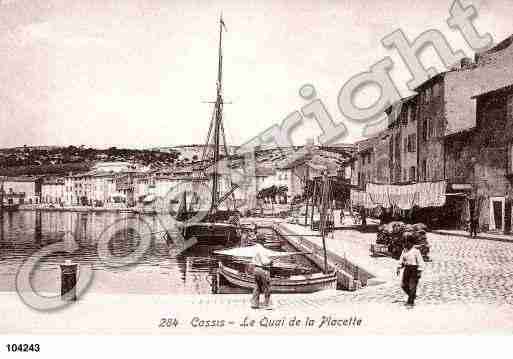 Ville de CASSIS, carte postale ancienne