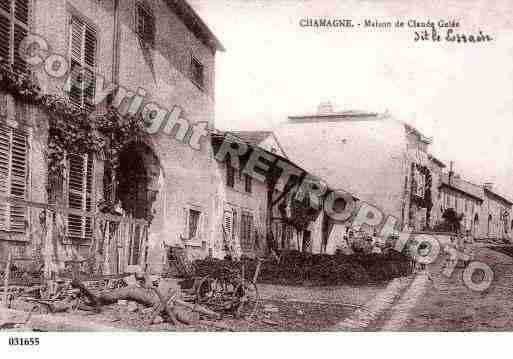 Ville de CHAMAGNE, carte postale ancienne