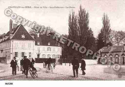 Ville de CHATILLONSURSEINE, carte postale ancienne