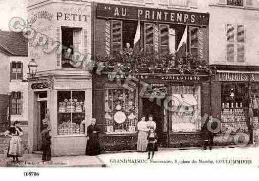 Ville de COULOMMIERS, carte postale ancienne