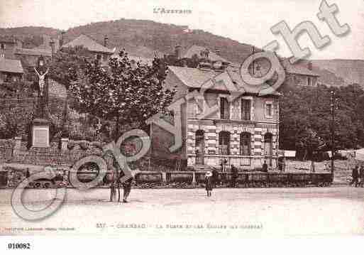 Ville de CRANSAC, carte postale ancienne