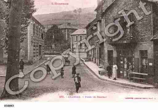 Ville de CRANSAC, carte postale ancienne