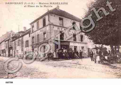 Ville de DAMPMART, carte postale ancienne