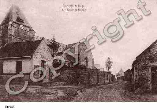 Ville de DOUILLY, carte postale ancienne