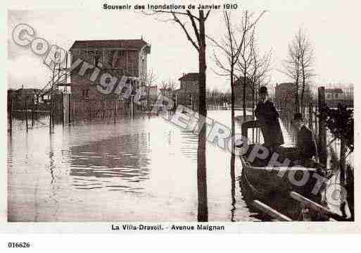 Ville de DRAVEIL, carte postale ancienne