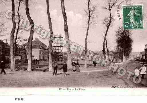 Ville de EU, carte postale ancienne