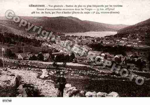 Ville de GERARDMER, carte postale ancienne