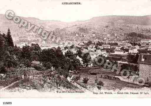 Ville de GERARDMER, carte postale ancienne