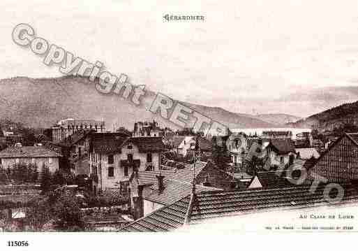 Ville de GERARDMER, carte postale ancienne