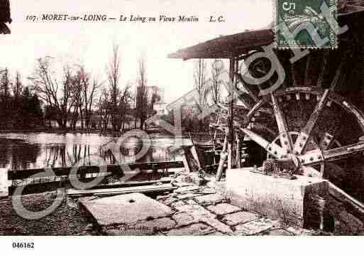 Ville de MORETSURLOING, carte postale ancienne