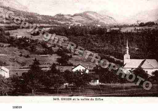 Ville de ONNION, carte postale ancienne