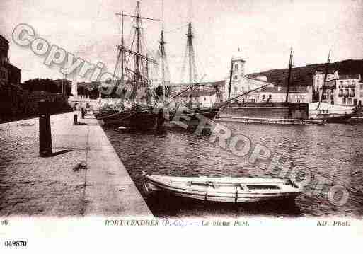 Ville de PORTVENDRES, carte postale ancienne