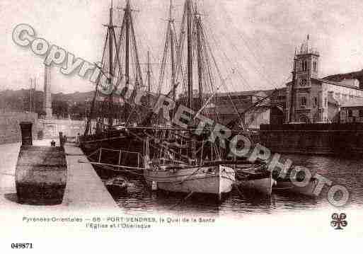 Ville de PORTVENDRES, carte postale ancienne