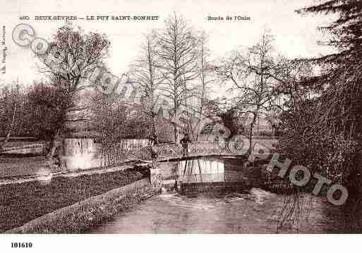 Ville de PUYSTBONNET(LE), carte postale ancienne