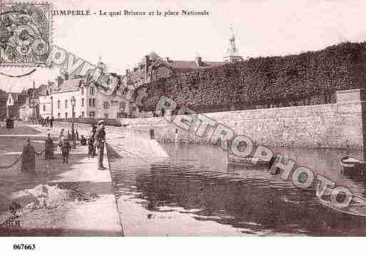 Ville de QUIMPERLE, carte postale ancienne