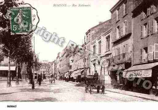 Ville de ROANNE, carte postale ancienne