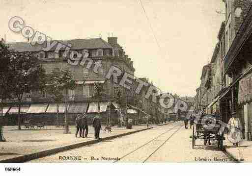 Ville de ROANNE, carte postale ancienne