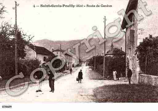 Ville de SAINTGENISPOUILLY, carte postale ancienne