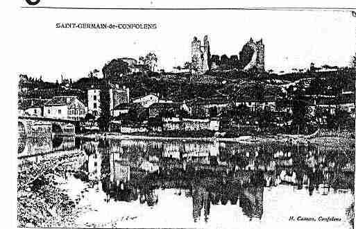 Ville de SAINTGERMAINDECONFOLENS, carte postale ancienne