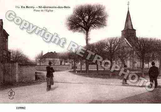 Ville de SAINTGERMAINDESBOIS, carte postale ancienne