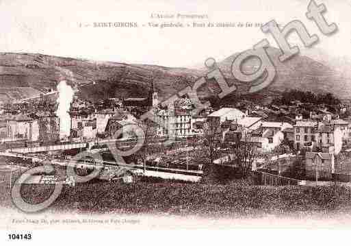 Ville de SAINTGIRONS, carte postale ancienne