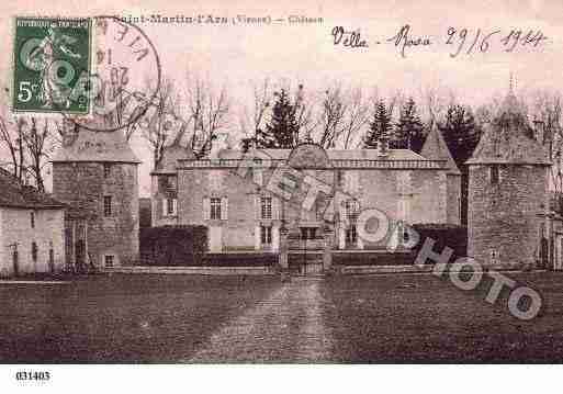 Ville de SAINTMARTINL'ARS, carte postale ancienne