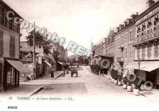 Ville de TARBES, carte postale ancienne