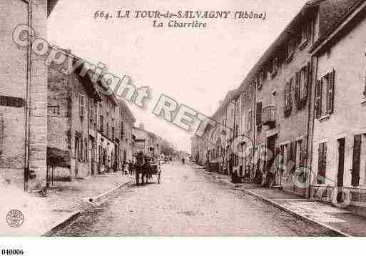 Ville de TOURDESALVAGNY(LA), carte postale ancienne