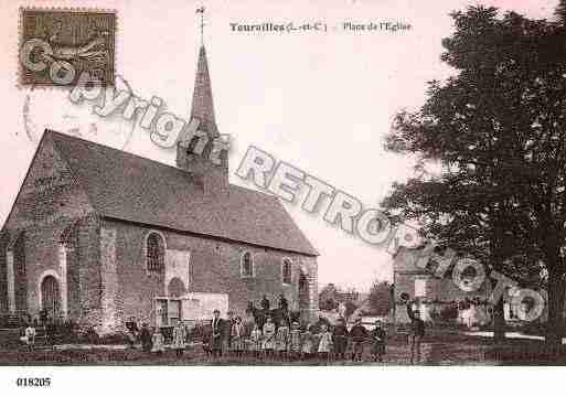 Ville de TOURAILLES, carte postale ancienne