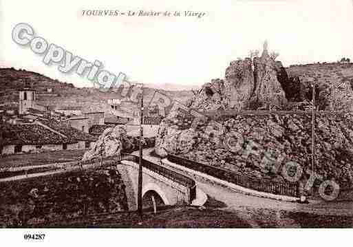 Ville de TOURVES, carte postale ancienne