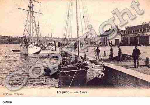 Ville de TREGUIER, carte postale ancienne