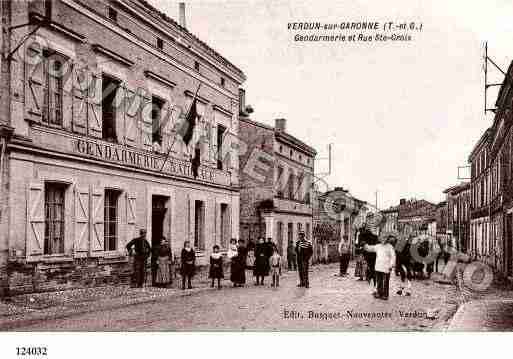 Ville de VERDUNSURGARONNE, carte postale ancienne