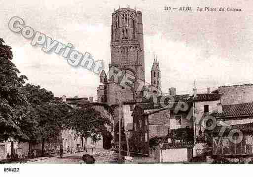 Ville de ALBI, carte postale ancienne