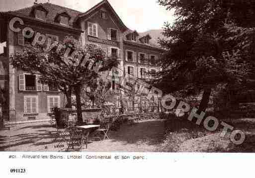 Ville de ALLEVARD, carte postale ancienne