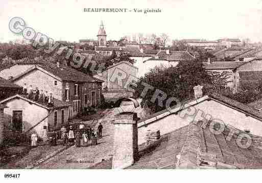 Ville de BEAUFREMONT, carte postale ancienne