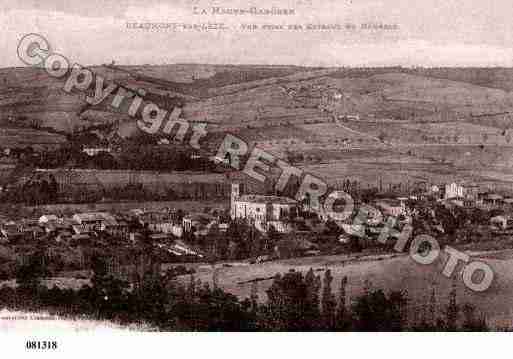 Ville de BEAUMONTSURLEZE, carte postale ancienne