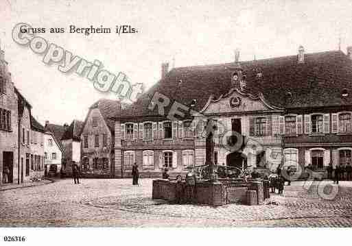 Ville de BERGHEIM, carte postale ancienne
