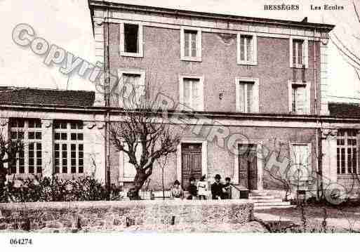 Ville de BESSEGES, carte postale ancienne