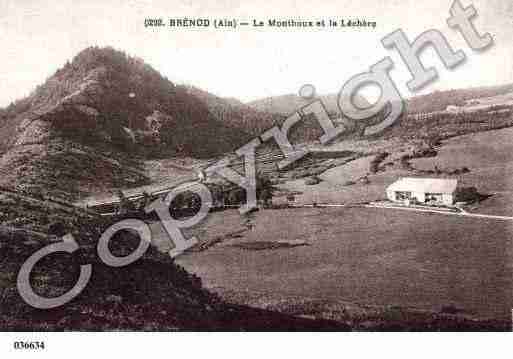 Ville de BRENOD, carte postale ancienne