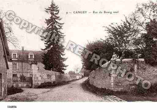 Ville de CANGEY, carte postale ancienne