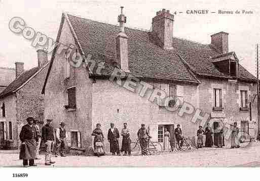 Ville de CANGEY, carte postale ancienne