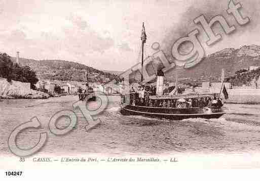 Ville de CASSIS, carte postale ancienne