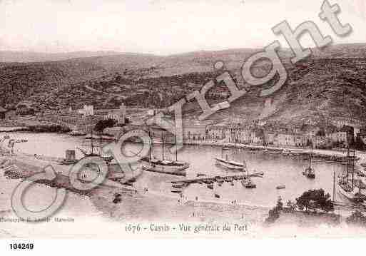 Ville de CASSIS, carte postale ancienne