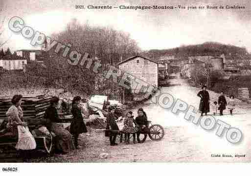 Ville de CHAMPAGNEMOUTON, carte postale ancienne