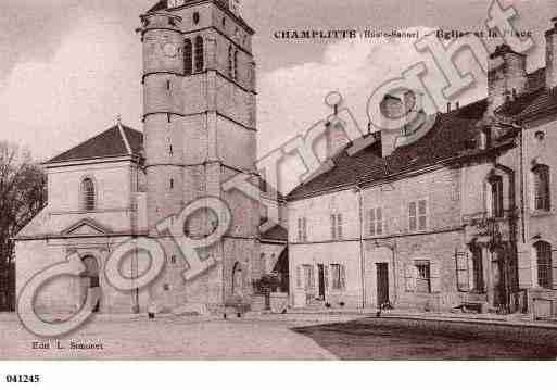 Ville de CHAMPLITTE, carte postale ancienne