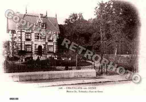 Ville de CHATILLONSURSEINE, carte postale ancienne